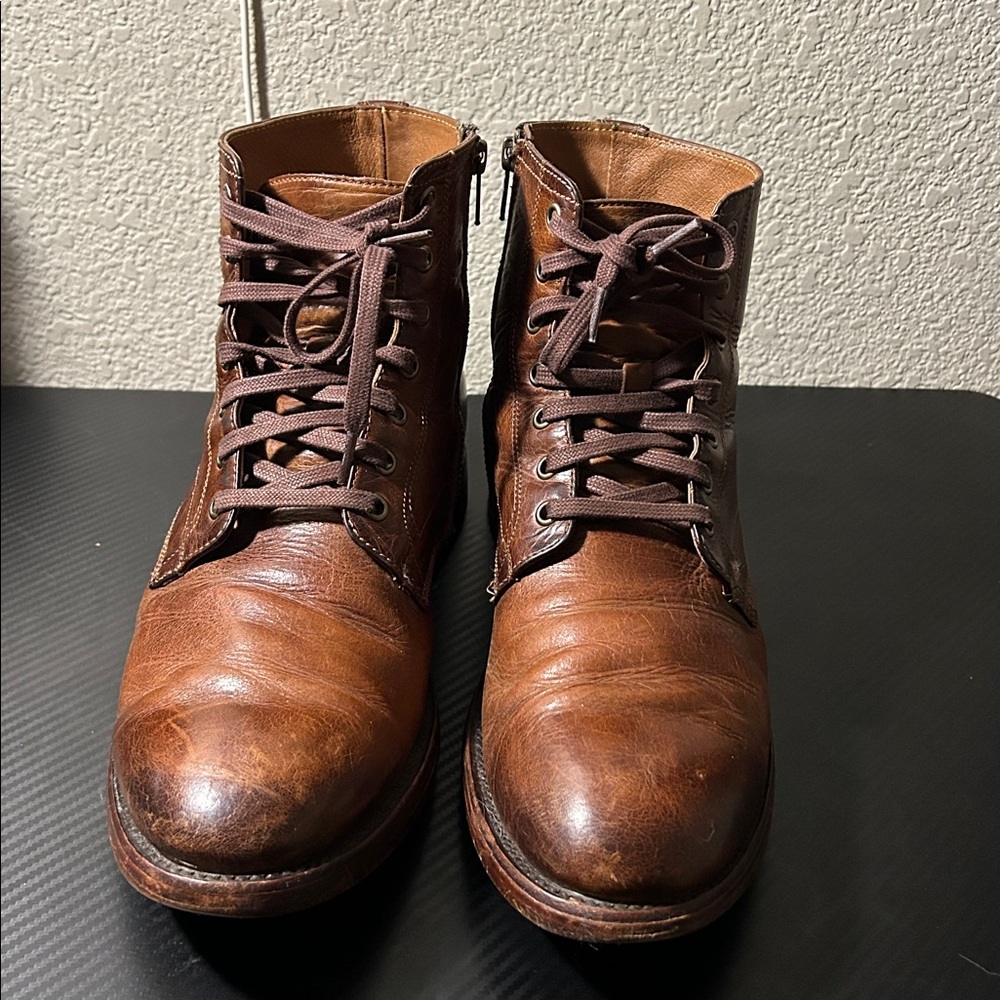 Frye Chestnut Leather Chukka Boots